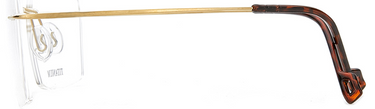Men Cristal Eyeglasses: Kobe -  Gold - SpecSMART Eye Clinic (side View)